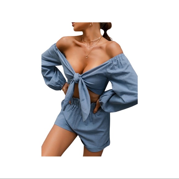 Vacation Two piece short set - Picture 2 of 3